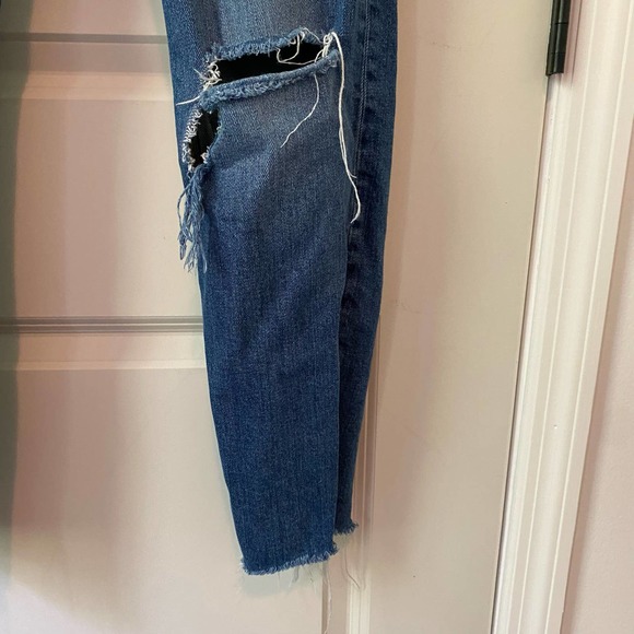 Old Navy Sky-Hi Straight Extra High Rise Denim Blue Jeans Size 0 - Picture 3 of 4